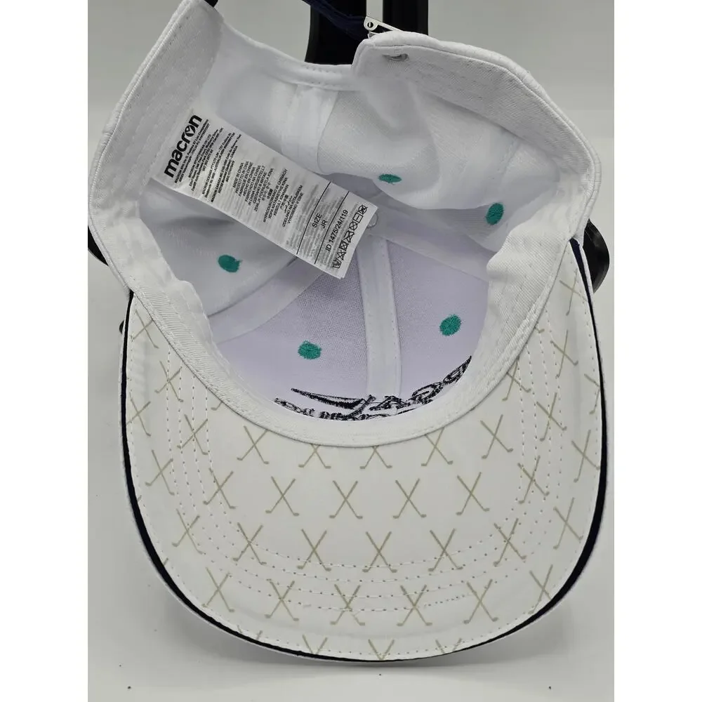 Official PGA Jr League Macron Golf Hat White Performance Adjustable Cap NWT